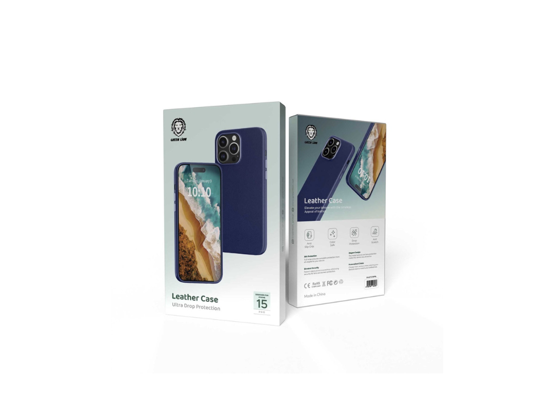 Green Lion iPhone 15 Pro Leather Case in Qatar Green Lion iPhone 15 Pro Leather Case in Qatar